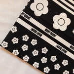 【オックス55×50】MARY QUANT ストライプ・ブラック