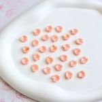 オリジナル作品★桜　花びらのパーツ　アセテート　樹脂　　ゴールド、ホワイトマーブル×サーモンピンク