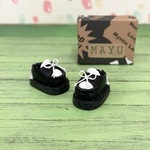 ねんどろいどどーるレースアップシューズ（ブラック+ホワイト）