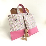 Liberty リバティ (Colomba) のレッスンバッグと上履き入れのセット