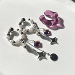 Dream  earcuff ( bear purple ) 両耳用