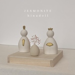【1月中送料無料】JESMONITE  hina doll(ひな人形) 桐箱入り/ジェスモナイト ひな祭り ひな人形 桃の節句
