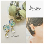 №2180 ❁¨̮ 琉球ガラスのレジンピアス・イヤリング