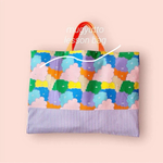new//むぎゅっと ハンドメイド レッスンバック パステル 目玉