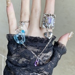 〜小さな花壇🩵💜〜ダブルリング