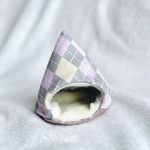 ハムスターのあったかテント⛺アーガイルチェック柄