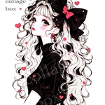 339 art collage box 人物ステッカー