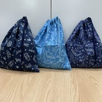 選べる5サイズ❗️【片ひも 両ひも 体操着入れ】 w30×35cm 体操着袋体育着袋給食袋★ デニム風 恐竜 昆虫柄 幼稚園 保育園 小学校 男の子