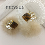 べっ甲×ビジューmix&ファー