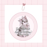  【②ゴスロリ猫ちゃんPETテープ】cotton melody / PETシール / 台湾マステ / 装飾マステ / 6M巻 200cmloop / 人気イラスト 【第3弾単品販売】