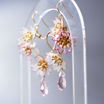 ときめく♡ハートのさくらリース 桜(ピアス/イヤリング)耳飾り