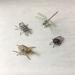 ※オーダーメイド品:針金細工 4種の昆虫