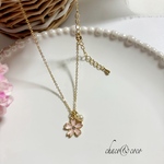 １点のみ！桜🌸＆コットンパールネックレスＧ