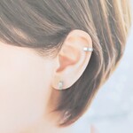 【再販×105】〈痛くない〉シルバーフラットリングイヤリング・イヤーカフ・フェイクピアス・イヤークリップ(両耳用)(サイズ調節可能)〈直径約11㎜、幅約3㎜〉管理No.1358