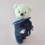 未来までずっと一緒＊身長18cm  アルパカ生地　セーラー服　テディベア　ぬいぐるみ