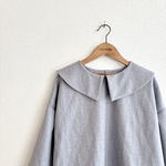 フラットカラープルオーバー/ラビットグレー