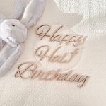ハーフバースデー　木製レターバナー　Happy Half Birthday バースデーバナー　誕生日　ハッピーバースデー