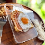 BIGシリーズ⭐️《ベーコンエッグ》　iPhoneケース　スマホケース　Androidケース　フェイクフード　食品サンプル　ミニチュアフード　目玉焼き