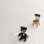 🧸ワイヤーモール　黒っぽいおとぼけテディベア🧸