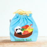 ● お弁当袋 ● お子様ランチ 洋食弁当 ● ブルーベース ● ランチボックス袋 弁当入れ 弁当袋