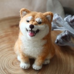 てのり柴犬 羊毛フェルト