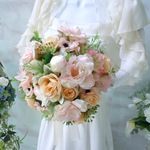 格安特価◆アートフラワー造花◆ハンドメイド ホワイトダリアのコサージュ ピュアホワイト*卒園式 入学式 卒業式 結婚式 二次会 披露宴など