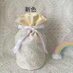 【再販】《サイズオーダー》ペット 骨壷カバー🐾ベージュの薔薇刺繍 3寸3.5寸 4寸 無地生地リニューアル