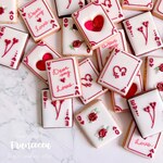 "LOVE" CARDS　バレンタインアイシングクッキー