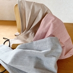 【シワになりにくい/ノーアイロン/三角巾/ヘアターバン】頭が痛くならない自分にぴったりなサイズにできる♪子供から大人まで