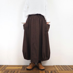 Furusuバルーンスカート（木綿 焦茶）【受注生産対応】