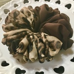 すっごいフリフリ💓ふわもこ❣シフォンシュシュ❤(ショコラ×ヒョウ柄)