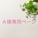 A様専用ページ
