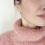 【つけっぱなし OK / S925】パールフープピアス/シルバー925ピアス つけっぱなしピアス ゴールドピアス パールピアス ワンタッチピアス ウェディングピアス フープピアス ギフト