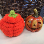 ハロウィンカボチャの小物入れ