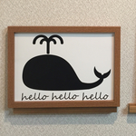 A3 サイズ HelloHelloクジラ ポスター プレゼント インテリア フォト 北欧 