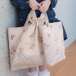 ☆３点セット☆  入園入学セット《kuma ベージュ×タータンチェック》