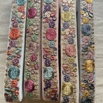 やさしいまる刺繍 |インド刺繍リボン アソートセット 幅2.5cm／1.5m×5本