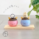 小さな置物　くいしんぼ鬼さんs／節分　新年　冬　ミニチュア　可愛い　おしゃれ　小さい　粘土　オブジェ　インテリア　飾り　運気アップ　幸運　お守り　ユニーク