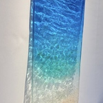 現品　アートパネル  エメラルドラグーン　浅瀬の珊瑚礁　波紋　タイプH 50cm×19.5cm