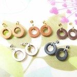 １Ring革ピアスSsize