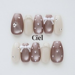 【size order】ネイルチップ マグネットネイル リボンネイル ピンクネイル 春ネイル バレンタインネイル リボンネイル ハートネイル 冬ネイル ガーリーネイル うるうる ちゅるんネイル