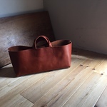 【受注製作品】 革袋 chestnuts brown S＋wide 手提げ