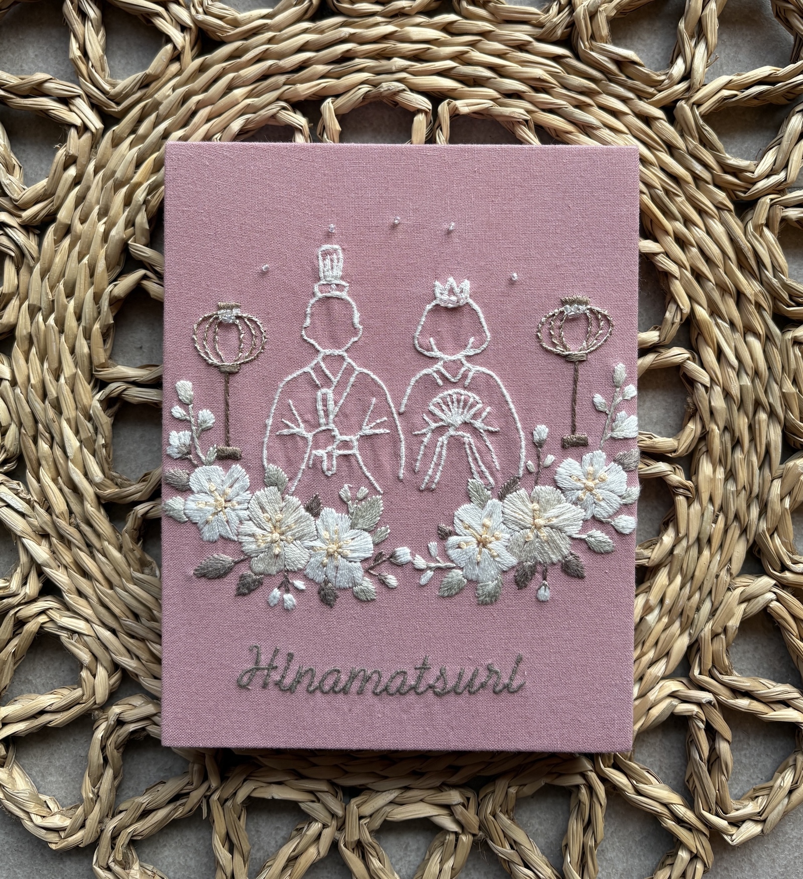 ウェルカムボード ご両親贈呈品 ポートレート刺繍 ウェディング