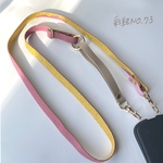 【彩結〜いろゆい〜】NO.73 再販不可　帯締めスマホショルダー　紫　和モダン雑貨　一点物　スマホショルダー