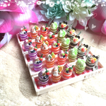 ミニチュア★フルーツグラスパフェset 5種★ハンドメイド