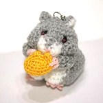 ペットをストラップに！（ハムスターのたわしちゃん）