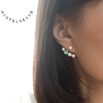 星とバックキャッチ ピアス ／ノンホールピアス