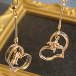 耳元にキュンｯｯ♥ときめくハート♡ クリア ♡ ピアス イヤリング 
