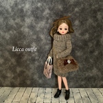 リカちゃん 服 ニットワンピースセット  