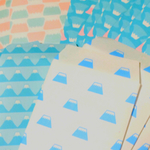 富士山のポチ袋16枚セットシール付